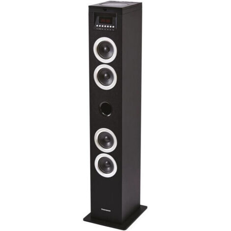 THOMSON DS120CD Enceinte tour multimédia 60 W Lecteur CD Bluetooth USB Radio FM Écran LED Noir