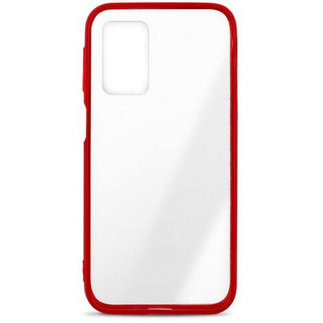 Coque semi-rigide Color Edge pour Samsung A02s/A03s - contour rouge (1/2)