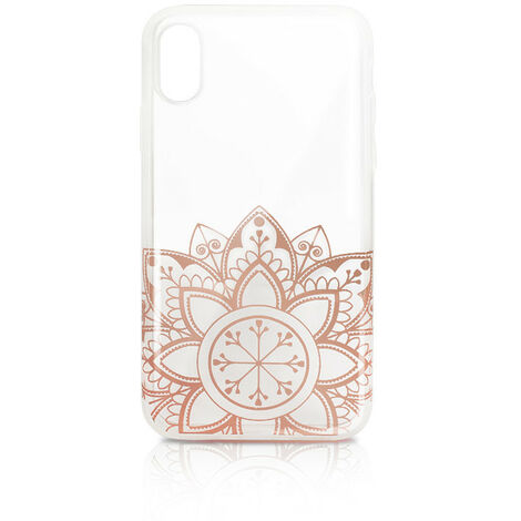 Coque Glam Chic semi-rigide oriental pour iPhone X/XS - rose (1/3)