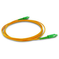 Câble fibre optique monomode 10 m - orange et vert