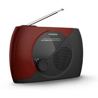Radio FM portable - RT353 - rouge et noire