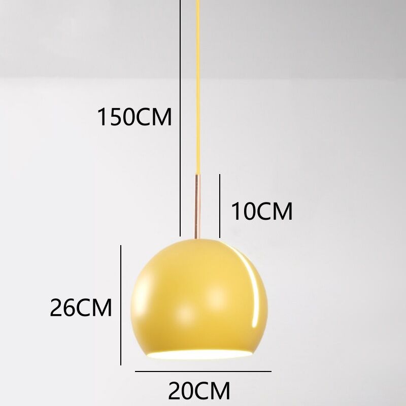 Industrieller Pendelleuchten-Schirm – 26 Cm, Retro-Design, Metall, Gelb Messing