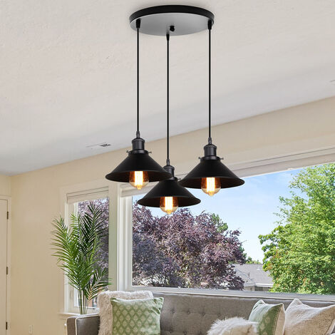 Pendellampe Dalia – Hängeleuchte 40W E27 In Schwarz/Gold, 120 Cm Lang
