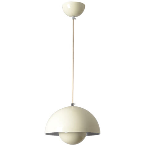 Modern Hängeleuchte Cremefarben Pendelleuchte Metall Deckenlampe Pendelleuchte Wohnzimmerleuchte