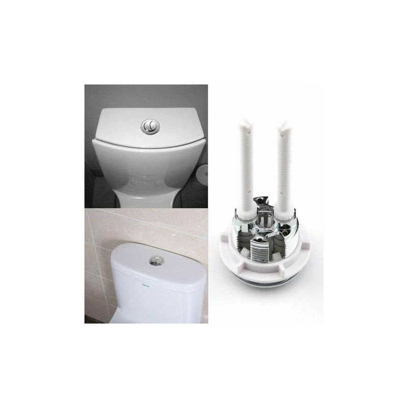WC-Spülknopf, Set mit 2 WC-Spülknopf-Ersatzteilen, 38-mm