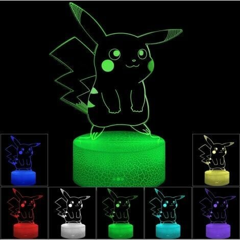 LMLY 3D-Illusion, LED-Nachtlicht, 7 Farben, schrittweiser Wechsel, Touch- Schalter, USB-Tischlampe für Weihnachtsgeschenke oder Hauptdekorationen  (weiß)