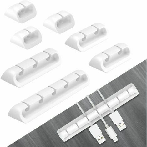 3-Pack Kabelmanagement Kabel Organizer Clips Silikon Klebstoff Organizer  für USB Ladekabel Maus Draht