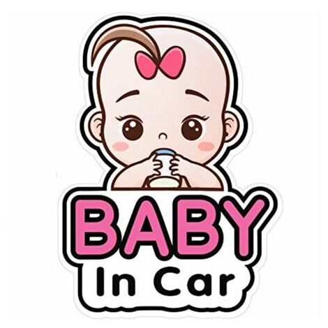 Mädchen-Kinderwagen-Innen-Logo-Aufkleber, abnehmbarer Sicherheits