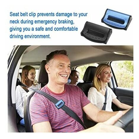 DOPA 4 Stück ABS-Sicherheitsgurt-Clip, korrosionsbeständig, Sicherheitsgurt- Einsteller, verstellbare Sicherheitsgurt-Blöcke, Sicherheitsgurt-Block für  Auto