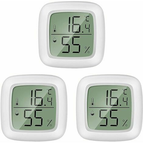 Digitales Thermometer Hygrometer SDLOGAL, Innen- und Außenthermometer  Hygrometer, mit drahtlosem Außensensor, LCD-Hintergrundbeleuchtung ℃/℉, für