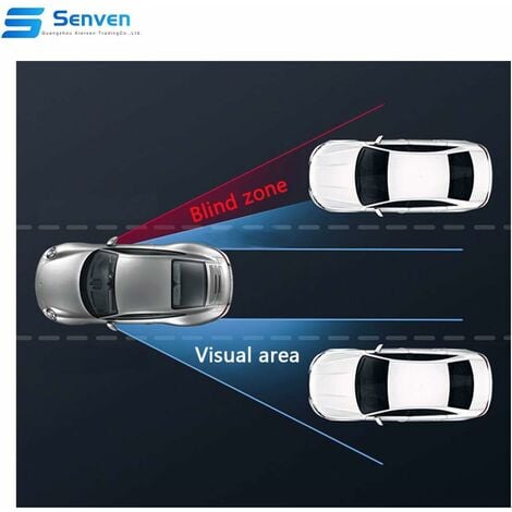 Toter Winkel-Spiegel für Autos – wasserdicht, um 360 Grad drehbar, konvexer  Rückspiegel für Universal-Autos – 2 Stück : : Auto & Motorrad