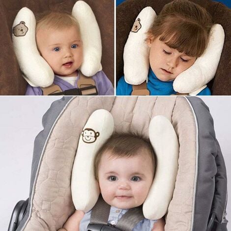 Verstellbare Nacken- und Kopfstütze für Kleinkinder und Babys, U-Kissen  Kinder-Reisekissen für Autositze, Sicherheitsschutzangebote für