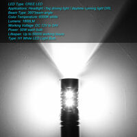 JHPYX 2 Stück 6000 K LED-Scheinwerfer 100 W Fernlicht und