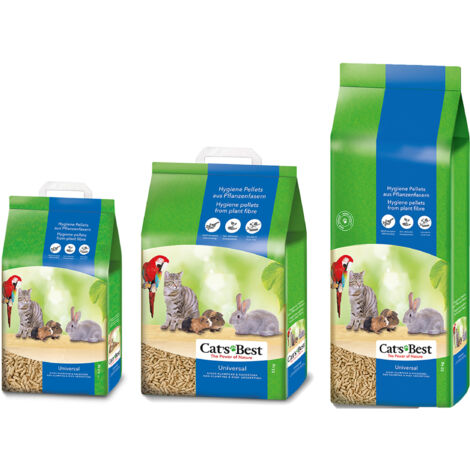 Chats le meilleur lit cologique biodgradable universel pour lapins, chats et petits rongeurs - 20 l