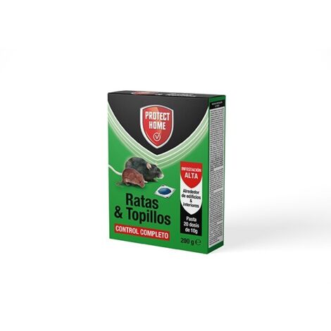 Bait frais Rodicum Coumatertralil Ratiratinide et Topicide 20x10 g 200 gr