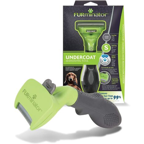 Furminator Brosse Sous-couche Chiens Longs Cheveux Longs, Petites courses S (1/5)