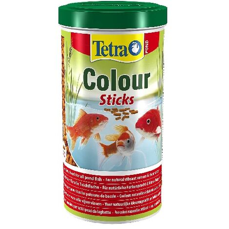 Tetra Pond Color Color Sticks, Aliments pour poissons d'tang, 1 L