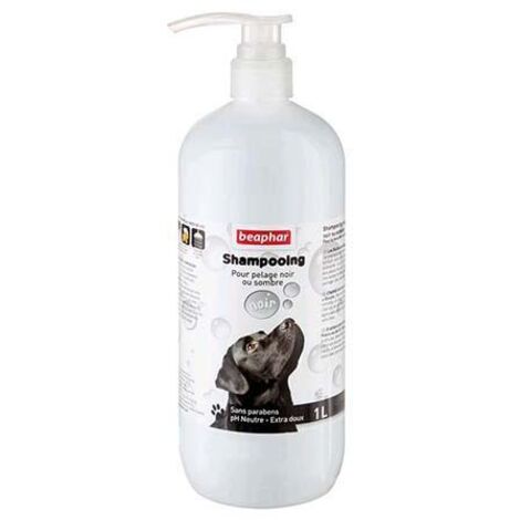 Behark Champus pour chiens de cheveux noirs, 1 litre