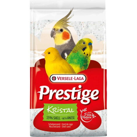 Prestige Shell Sand Kristal White Fund Jaula 5 kg