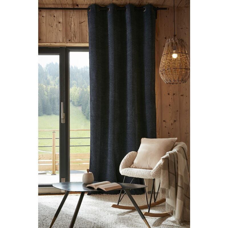 Rideaux de fenêtre occultants anti-bruit pour chambre à coucher et salon,  bleu C-150 x 200 cm