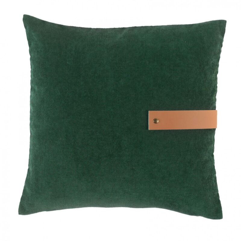 Housse De Coussin Décorative Cuir 40x40 Cm - Chocolat - Leder Klappert