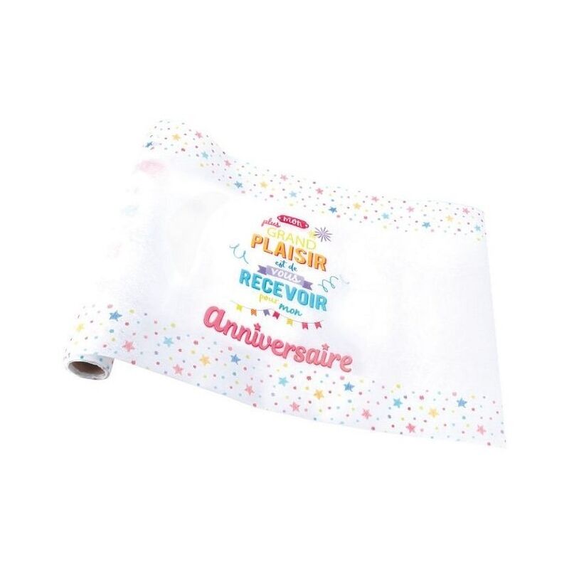 Happy Birthday Chemin De Table,33X183 Cm Chemin De Table D'Anniversaire
