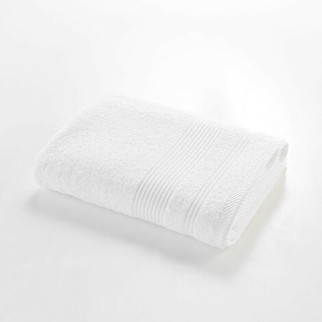 Serviette ou drap de douche 70 x 130 cm Tendresse blanc