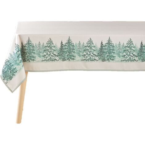Nappe rectangle 150 x 300 cm Foret de sapin (1/4)