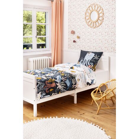 Drap Housse 70x140 Enfant-Couette 220x240-Filles Ensemble De Literie Dessin  Animé Housse De Couette Drap Taie D'Oreiller Ensemble Hiver Velours Corail