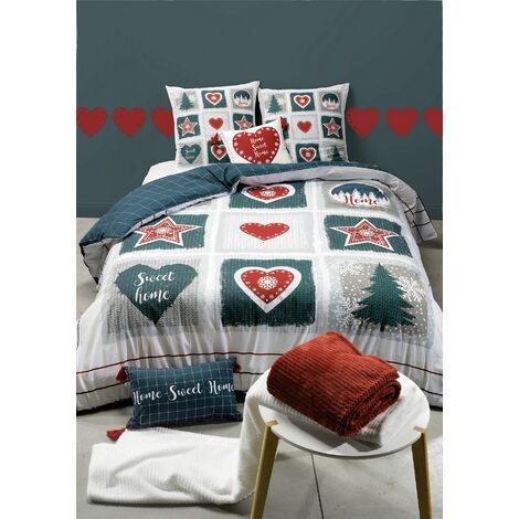 Housse de couette 260 x 240 cm Prémium pour lit 2 places King Size