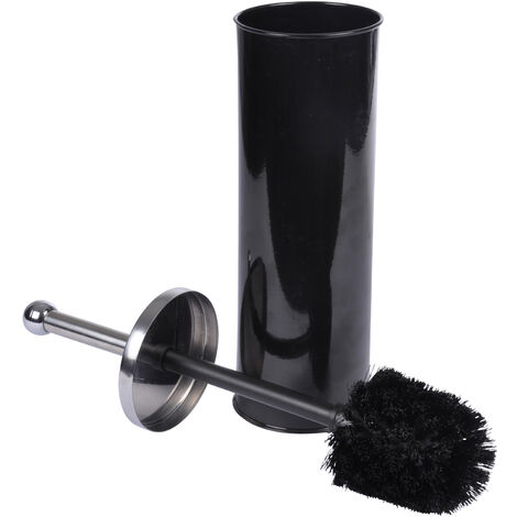 Brosse de toilette 9.5 x 37 cm Metalia noir