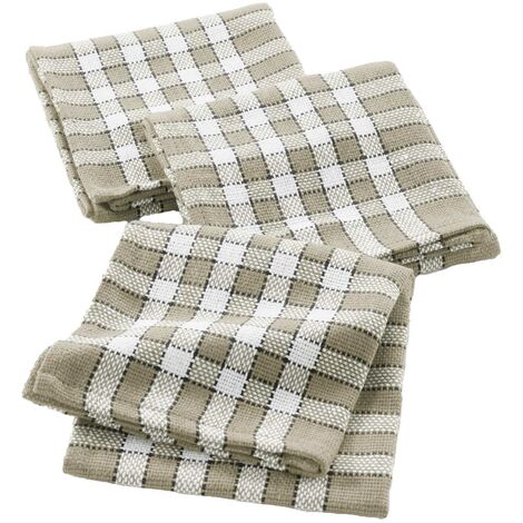 Douceur D'Intérieur – Lot de 3 serviettes de table en lin 45 x 45 cm – Tissage traditionnel – 100% coton – Nombreux coloris disponibles