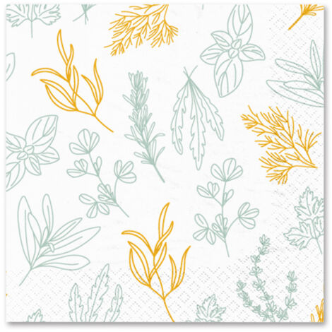 Lot De 20 Serviettes De Table En Papier - Motif Vache - 33 X 33 Cm, 3 Plis - Marque Ambiente