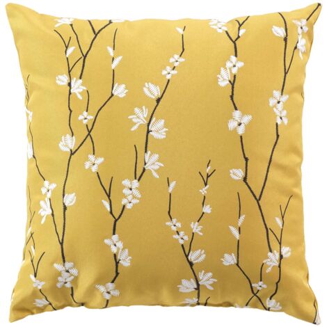 Housses De Coussin Imperméables 45x45 Cm - Lot De 4 - Motif Plantes Tropicales - Lin - Pour Intérieur Et Extérieur