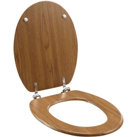 Abattant WC 37 x 46 cm Strata marron