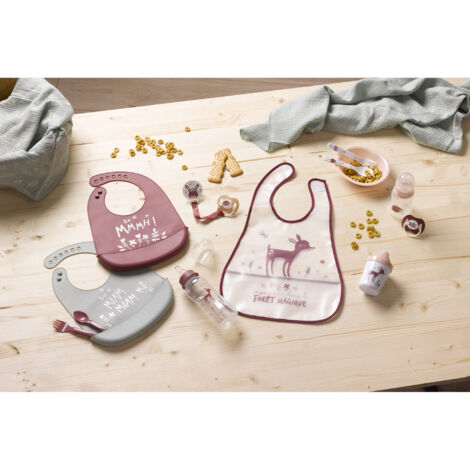 Bavoir Manches Longues Bébé - Imperméable - Chaise Haute - Couverture