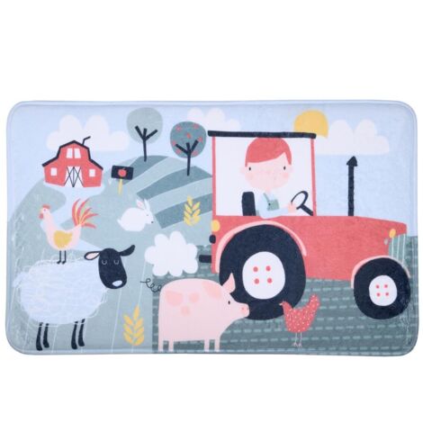 Tapis 45 x 75 cm velours tom a la ferme (1/3)
