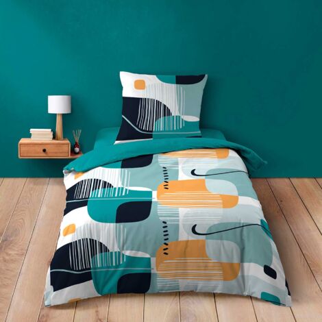 Parure Housse De Couette Collection Feuilles Preciosas