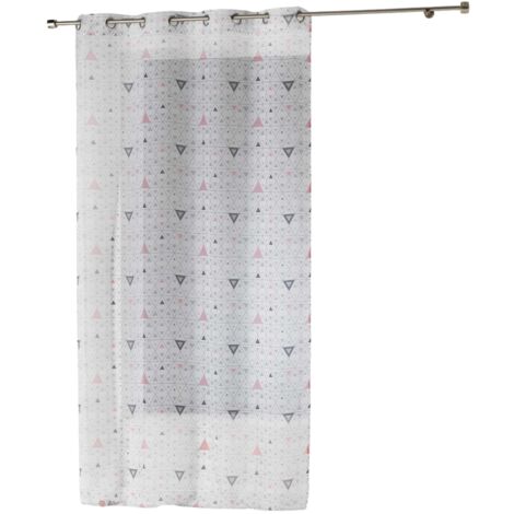Panneau a oeillets rideau Voile 140 x 240 cm Cyllia blanc (1/2)