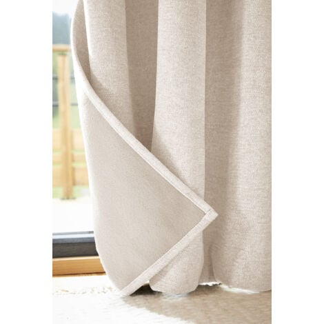 Rideau occultant thermique 140 x 240 cm Bjorn beige