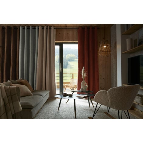 Rideau occultant thermique 140 x 240 cm Bjorn beige