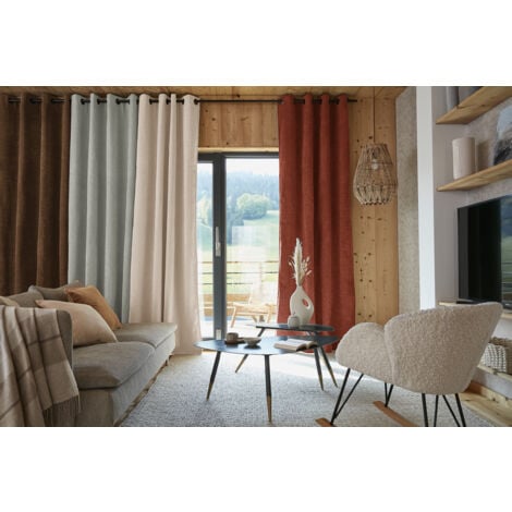 Rideau occultant thermique 140 x 240 cm Bjorn beige