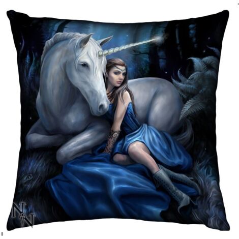 Coussin lune bleue et licorne 42 cm (1/2)