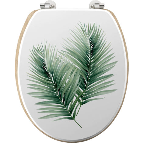 Abattant WC 37 x 46 cm charnieres metal Havane (1/5)