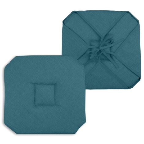Coussin De Jardin Carré 40x40 Cm - Housse Rembourrée Imperméable - Jaune - Pour Chaise Terrasse, Bistrot, Extérieur