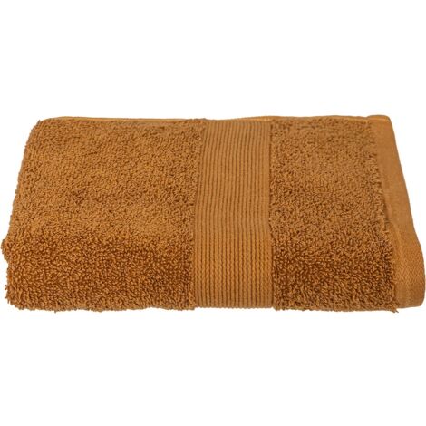 Serviette de toilette 50 x 90 cm Couleur moderne cannelle (1/2)