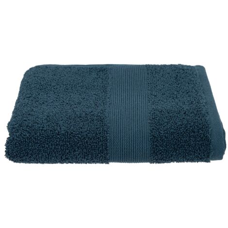 Serviette de toilette 50 x 90 cm Couleur moderne bleu egeen (1/2)