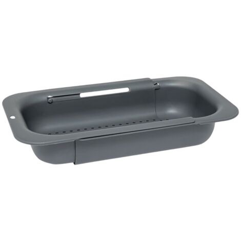Passoire extensible pour évier  Gris ou vert  L 34,4 à 47,8 cm (1/3)