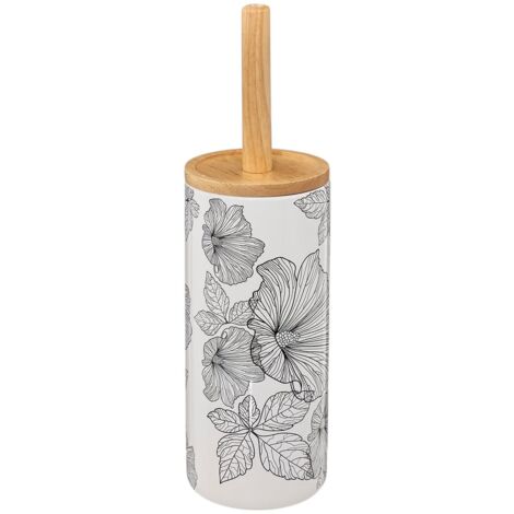 Brosse de toilette 10 x 37 cm envole florale (1/3)