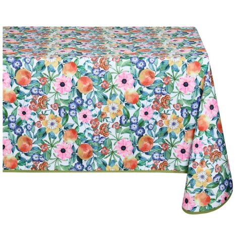 Nappe rectangle 140 x 240 cm Verger fleuri (1/3)